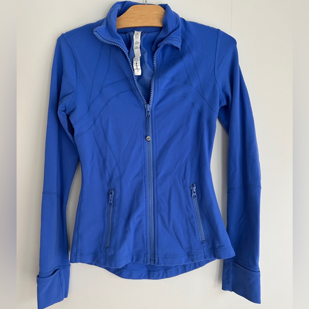 blue lululemon luon define jacket